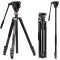 Cayer FP1450 Fluid Head Tripod, 75 inches Aluminium Video Tripod Cayer FP1450 Fluid Head Tripod, 75 inches Aluminium Video Tripod